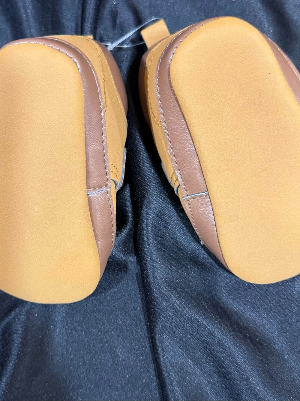 Carter's Tan & Brown Baby Velcro Walker Shoes 3-6 mo